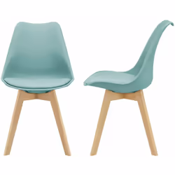 Lot de 2 chaises de salle à manger design scandinaves Cette chaise stable et de haute qualité offre un design élégant, modern ...