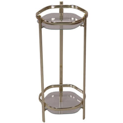 Décoshop26 - Support / étagère pour plante en métal couleur laiton 45 cm MED05116