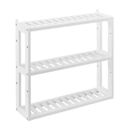 Meuble de rangement pour salle de bain meuble de stockage MDF laque 54 x 15 x 60 cm blanc
