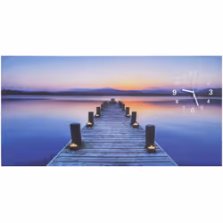 Image LED, image sur toile illuminée image murale, minuterie pont horloge murale scintillante 110x55cm Découvrez le charme un ...