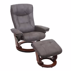 Fauteuil de relaxation - MCA - TV - Repose-pieds - Capacité 130 kg - Gris foncé
