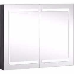 Introduisez une esthétique agréable dans votre salle de bain avec cette armoire de toilette ! L'armoire de toilette à miroir  ...