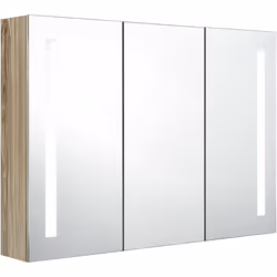 Introduisez une esthétique agréable dans votre salle de bain avec notre armoire à miroir de courtoisie LED ! Notre armoire mu ...