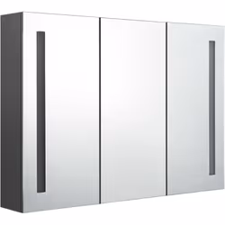 Introduisez une esthétique agréable dans votre salle de bain avec notre armoire à miroir de courtoisie LED ! Notre armoire mu ...