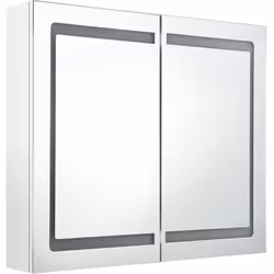 Introduisez une esthétique agréable dans votre salle de bain avec cette armoire à miroir à LED ! Cette armoire à miroir mural ...