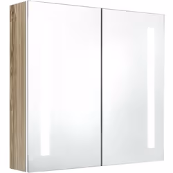 Introduisez une esthétique agréable dans votre salle de bain avec notre armoire à miroir de courtoisie LED ! Notre armoire mu ...