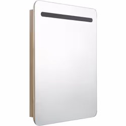Introduisez une esthétique agréable dans votre salle de bain avec notre armoire à miroir de courtoisie LED ! Notre armoire mu ...