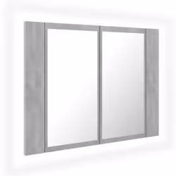 Ajoutez une touche d’aspect esthétiquement agréable dans votre salle de bain avec cette armoire à miroir à LED, qui ajoute un ...