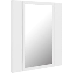 Helloshop26 - Armoire salle de bain à miroir led 40 x 12 x 45 cm acrylique blanc