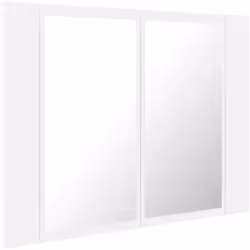 Ajoutez une touche d’aspect esthétiquement agréable dans votre salle de bain avec cette armoire à miroir à LED, qui ajoute un ...