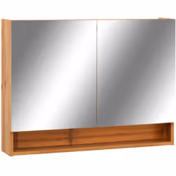 Ajoutez une apparence esthétique et agréable à votre salle de bain avec cette armoire à miroir de toilette à LED ! L’armoire  ...