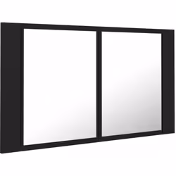 Ajoutez une touche d’aspect esthétiquement agréable dans votre salle de bain avec cette armoire à miroir à LED, qui ajoute un ...