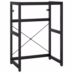 Meuble de salle de bain - Non spécifié - Cadre de lavabo - Fer enduit de poudre - Noir - 59 x 38 x 83 cm