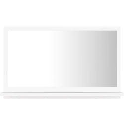 Miroir de salle de bain 60 x 10,5 x 37 cm aggloméré blanc
