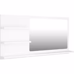 Ajoutez une touche d’aspect esthétiquement agréable dans votre salle de bain avec ce miroir, qui ajoute un style contemporain ...