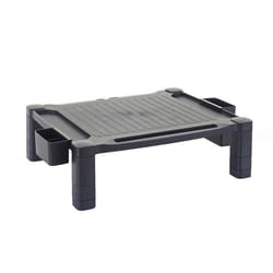Support de moniteur support d ecran rehausseur d ecran en plastique 13x43x33cm plastique noir 04_0001034