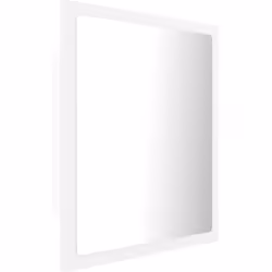 Ajoutez une touche d’aspect esthétiquement agréable dans votre salle de bain avec ce miroir à LED, qui ajoute un style contem ...