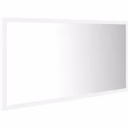 Ajoutez une touche d’aspect esthétiquement agréable dans votre salle de bain avec ce miroir à LED, qui ajoute un style contem ...