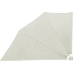 Helloshop26 - Auvent paravent store brise-vue latéral rétractable de patio jardin terrasse balcon protection visuelle écran 160 x 240 cm crème