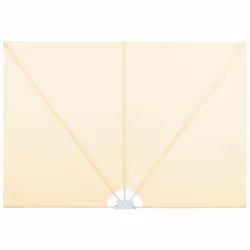 Auvent paravent rétractable - Helloshop26 - 240 x 160 cm - Crème - Résistant aux UV - Pliable