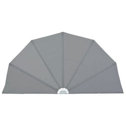 Auvent paravent store brise vue lateral retractable de patio jardin terrasse balcon protection visuelle ecran 200 cm gri