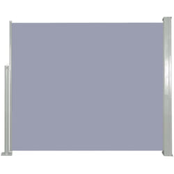 Auvent paravent store brise-vue latéral rétractable de patio jardin terrasse balcon protection visuelle écran 120 x 300 cm gris