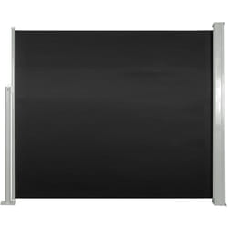 Auvent paravent store brise-vue latéral rétractable de patio jardin terrasse balcon protection visuelle écran 120 x 300 cm noir
