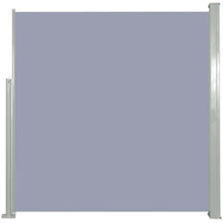Auvent paravent store brise-vue latéral rétractable de patio jardin terrasse balcon protection visuelle écran 140 x 300 cm gris