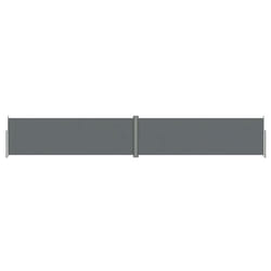 Auvent paravent store brise vue lateral retractable de patio jardin terrasse balcon protection visuelle ecran anthracite