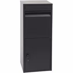 Boîte à colis boîte aux lettres anthracite Cette boîte aux lettres de grande capacité se caractérise par son grand compartime ...