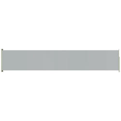 Helloshop26 - Auvent paravent store brise-vue latéral rétractable de patio jardin terrasse balcon protection visuelle écran 117 x 600 cm gris