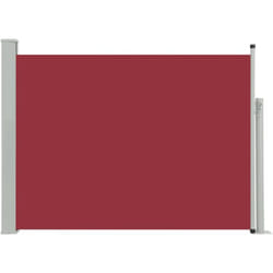 Auvent paravent store brise-vue latéral rétractable de patio jardin terrasse balcon protection visuelle écran 120 x 500 cm rouge