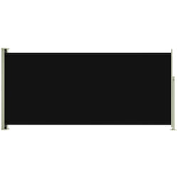 Auvent paravent store brise-vue latéral rétractable de patio jardin terrasse balcon protection visuelle écran 140 x 300 cm noir