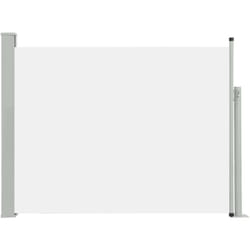 Auvent paravent store brise-vue latéral rétractable de patio jardin terrasse balcon protection visuelle écran 140 x 500 cm crème