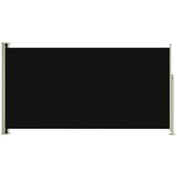 Auvent paravent store brise-vue latéral rétractable de patio jardin terrasse balcon protection visuelle écran 160 x 300 cm noir