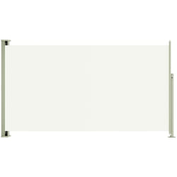 Auvent paravent store brise-vue latéral rétractable de patio jardin terrasse balcon protection visuelle écran 170 x 300 cm crème
