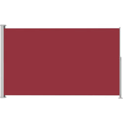 Helloshop26 - Auvent paravent store brise-vue latéral rétractable de patio jardin terrasse balcon protection visuelle écran 180 x 300 cm rouge