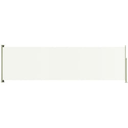 Auvent paravent store brise-vue latéral rétractable de patio jardin terrasse balcon protection visuelle écran 180 x 600 cm crème