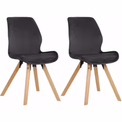 Lot de 2 chaises de salle à manger design scandinave, aura une place de choix dans votre cuisine ou autour d'une table de sal ...