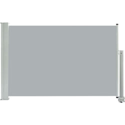 Auvent paravent store brise-vue latéral rétractable de patio jardin terrasse balcon protection visuelle écran 60 x 300 cm gris