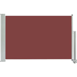 Auvent paravent store brise-vue latéral rétractable de patio jardin terrasse balcon protection visuelle écran 60 x 300 cm marron