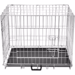 Cette cage pour chien pliable sera d'une grande aide pour entraîner et contenir votre ami canin. La configuration unique, ave ...