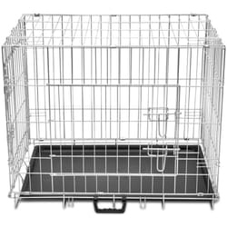 Cage en métal pliable pour chien acier galvanisé 76 x 55 x 61 cm