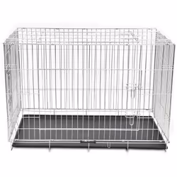 Cette cage pour chien pliable sera d'une grande aide pour entraîner et contenir votre ami canin. La configuration unique, ave ...