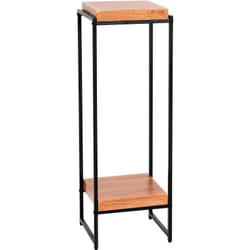 Décoshop26 - Table support de plantes étagère à fleurs table d'appoint en métal mdf couleur nature 101cm MED04069
