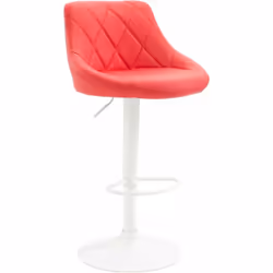Tabouret de bar en synthétique pivotant avec repose-pieds Assise confortable et élégant Siège en cuir synthétique 100% polyur ...