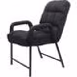 Fauteuil lounge - Non spécifié - Rembourré - Dossier inclinable - 160 kg - Tissu noir