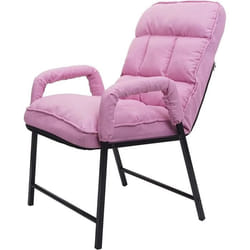 Fauteuil lounge - Non spécifié - Rembourré - Dossier inclinable - 160 kg - Tissu rose