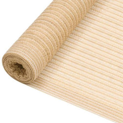 Filet brise-vue - PEHD - 15x10 m - Beige - 75 g/m² - Résistant aux UV et moisissures