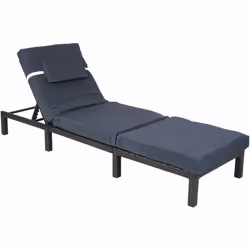 Chaise longue en polyrotin anthracite premium, coussins gris Le poly-rotin n'est pas n'importe quel matériau aléatoire, mais  ...
